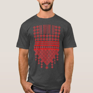 Palestijnse borduurrode prins Palestijns T-shirt