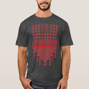 Palestijnse borduurrode prins Palestijns T-shirt