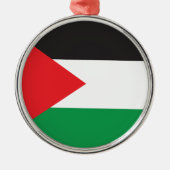 palestijnse Button, palestijnse vlag Metalen Ornament (Voorkant)