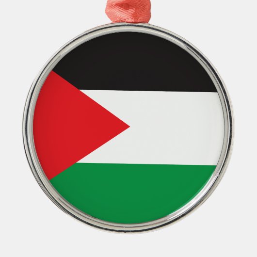 palestijnse Button, palestijnse vlag Metalen Ornament (Voorkant)