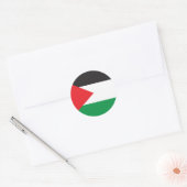 palestijnse Button, palestijnse vlag Ronde Sticker (Envelop)
