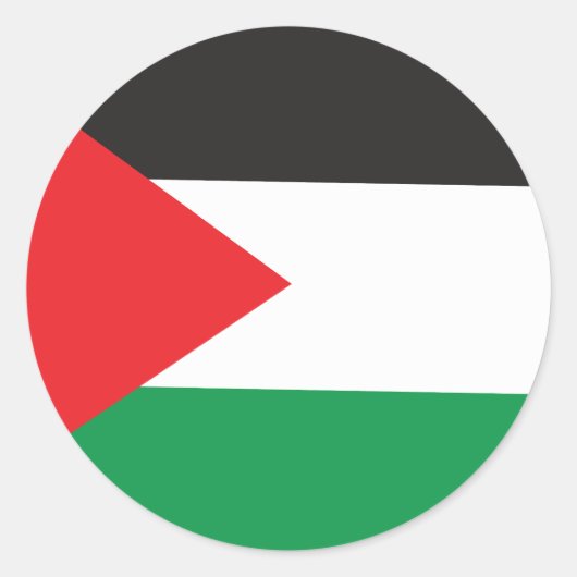 palestijnse Button, palestijnse vlag Ronde Sticker (Voorkant)