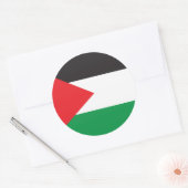 palestijnse Button, palestijnse vlag Ronde Sticker (Envelop)