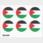palestijnse Button, palestijnse vlag Ronde Sticker (Vel)