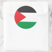 palestijnse Button, palestijnse vlag Ronde Sticker (Tas)