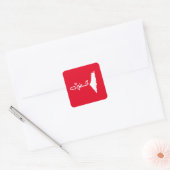 Palestijnse BUTTON Vierkante Sticker (Envelop)