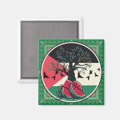 Palestijnse cultuur | Palestijnse watermeloen, oli Magneet (Voorkant / Achterkant)