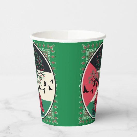 Palestijnse cultuur | Palestijnse watermeloen, oli Papieren Bekers (Links)