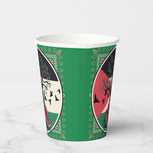 Palestijnse cultuur | Palestijnse watermeloen, oli Papieren Bekers (Rechts)