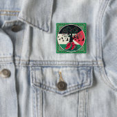 Palestijnse cultuur | Palestijnse watermeloen, oli Vierkante Button 5,1 Cm (In situ)