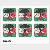 Palestijnse cultuur | Palestijnse watermeloen, oli Vierkante Sticker (Vel)