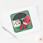 Palestijnse cultuur | Palestijnse watermeloen, oli Vierkante Sticker (Envelop)