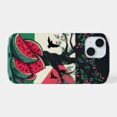 Palestijnse cultuur Palestijnse watermeloen olijfb iPhone 15 Case (Achterkant horizontaal)