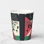 Palestijnse cultuur Palestijnse watermeloen olijfb Papieren Bekers (Rechts)