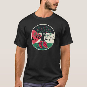 Palestijnse cultuur Palestijnse watermeloen olijfb T-shirt