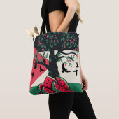 Palestijnse cultuur Palestijnse watermeloen olijfb Tote Bag (Dichtbij)