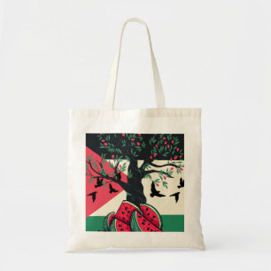 Palestijnse cultuur Palestijnse watermeloen olijfb Tote Bag