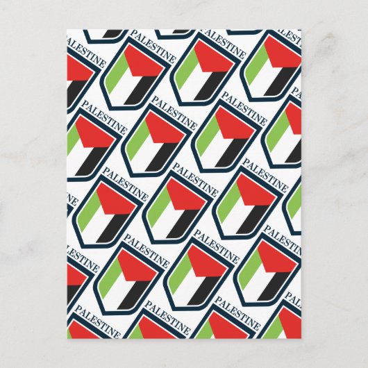 Palestijnse en Palestijnse vlag Briefkaart (Voorkant)