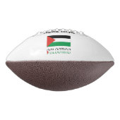 Palestijnse en Palestijnse vlag met Jouw naam American Football (Gedraaid 270)