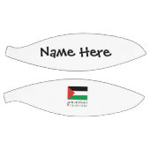 Palestijnse en Palestijnse vlag met Jouw naam Basketbal (Panelen)