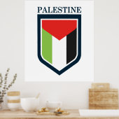 Palestijnse en Palestijnse vlag Poster (Keuken)