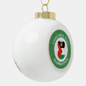 Palestijnse engel kerstvlag gepersonaliseerd keramische bal ornament (Links)