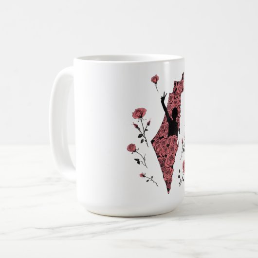 palestijnse florale mok (Voorkant links)