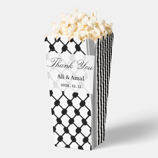 Palestijnse Hatta Keffiyeh bedankt voor jullie bru Bedankdoosjes (Popped)