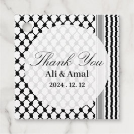 Palestijnse Hatta Keffiyeh bedankt voor jullie bru Bedankjes Labels