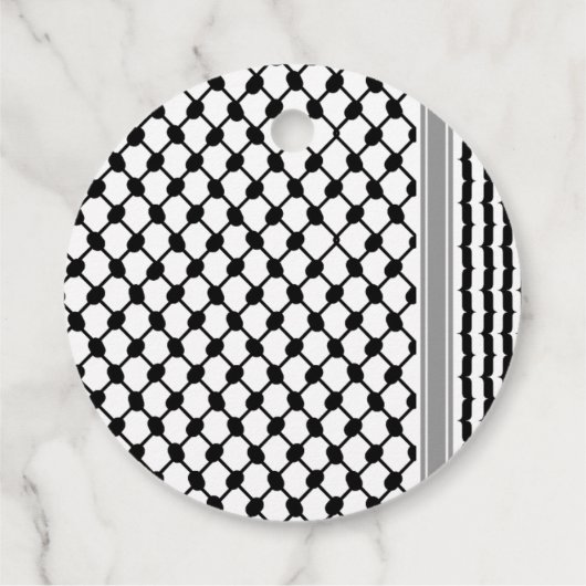 Palestijnse Hatta Keffiyeh bedankt voor jullie bru Bedankjes Labels (Achterkant)