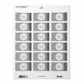 Palestijnse Hatta Keffiyeh bedankt voor jullie bru Etiket (Full Sheet)