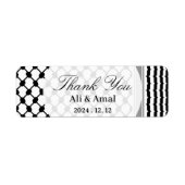 Palestijnse Hatta Keffiyeh bedankt voor jullie bru Etiket (Voorkant)