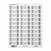 Palestijnse Hatta Keffiyeh bedankt voor jullie bru Etiket (Full Sheet)