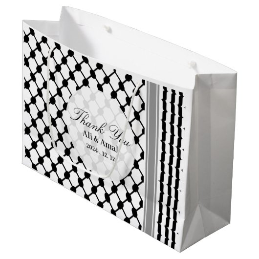 Palestijnse Hatta Keffiyeh bedankt voor jullie bru Groot Cadeauzakje (Voorkant Gekanteld)