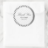 Palestijnse Hatta Keffiyeh bedankt voor jullie bru Ronde Sticker (Tas)