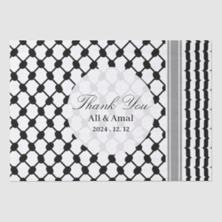 Palestijnse Hatta Keffiyeh bedankt voor jullie bru Tissuepapier