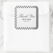 Palestijnse Hatta Keffiyeh Dank U Huwelijk Vierkante Sticker (Tas)