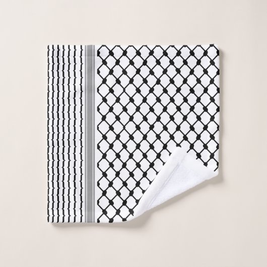 Palestijnse Hatta Keffiyeh Kufiya Folk (2 Patroon) Bad Handdoek (Wasdoekje)