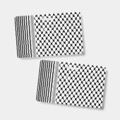 Palestijnse Hatta Keffiyeh Kufiya Folk (2 Patroon) Badge (Voor- en achterkant)