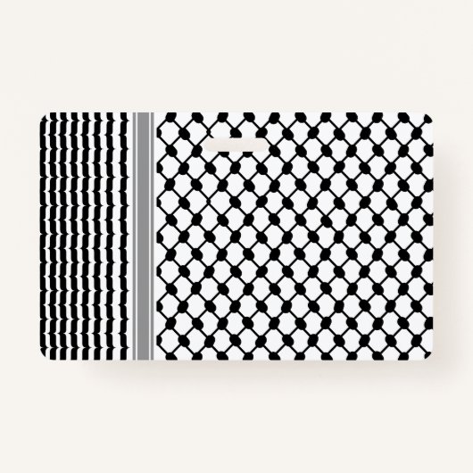 Palestijnse Hatta Keffiyeh Kufiya Folk (2 Patroon) Badge (Voorkant)