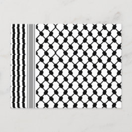 Palestijnse Hatta Keffiyeh Kufiya Folk (2 Patroon) Briefkaart