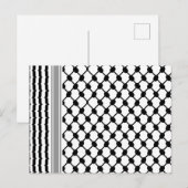 Palestijnse Hatta Keffiyeh Kufiya Folk (2 Patroon) Briefkaart (Voorkant / Achterkant)