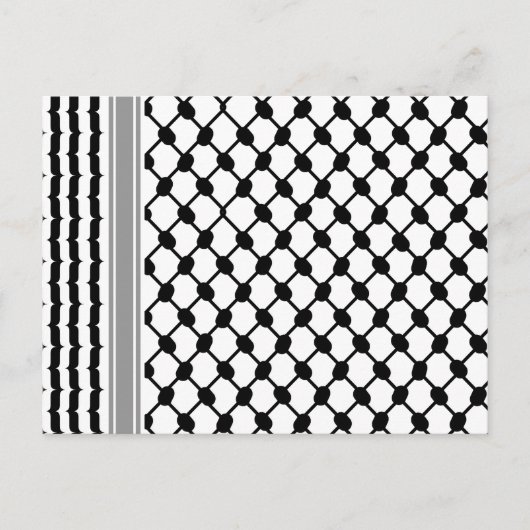 Palestijnse Hatta Keffiyeh Kufiya Folk (2 Patroon) Briefkaart (Voorkant)