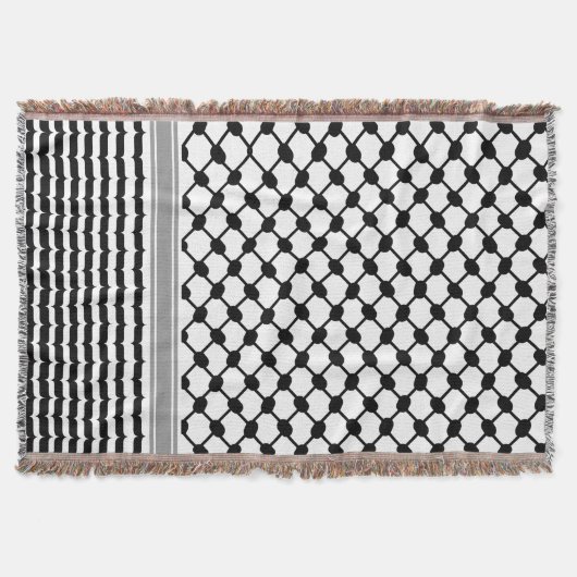 Palestijnse Hatta Keffiyeh Kufiya Folk (2 Patroon) Deken (Voorkant)