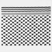 Palestijnse Hatta Keffiyeh Kufiya Folk (2 Patroon) Fleece Deken (Voorkant (Horizontaal))