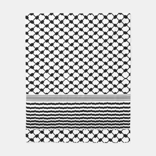 Palestijnse Hatta Keffiyeh Kufiya Folk (2 Patroon) Fleece Deken (Voorkant)