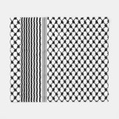 Palestijnse Hatta Keffiyeh Kufiya Folk (2 Patroon) Fleece Deken (Voorkant (Horizontaal))