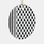 Palestijnse Hatta Keffiyeh Kufiya Folk (2 Patroon) Keramisch Ornament (Rechts)