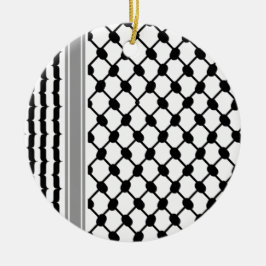Palestijnse Hatta Keffiyeh Kufiya Folk (2 Patroon) Keramisch Ornament