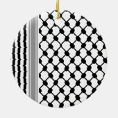 Palestijnse Hatta Keffiyeh Kufiya Folk (2 Patroon) Keramisch Ornament (Achterkant)